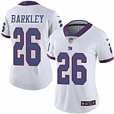 Women Nike Giants 26 Saquon Barkley White Color Rush Limited Jersey Dzhi,baseball caps,new era cap wholesale,wholesale hats